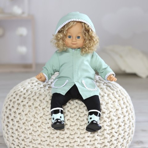 Przeciwdeszczowa kurtka dla lalki 36-40 cm, ubrania dla lalek, Skrallan