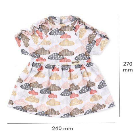 Sukienka dla lalki 45 cm, ubranka dla lalek, zabawa w przebieranie Skrallan Sukienka dla lalki 45 cm, ubranka dla lalek, zabawa w przebieranie Skrallan
