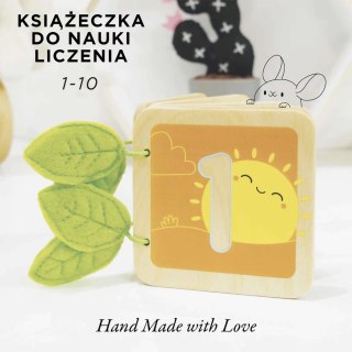 Drewniana książeczka zabawka edukacyjna, nauka liczb, dla dzieci Le Toy Van
