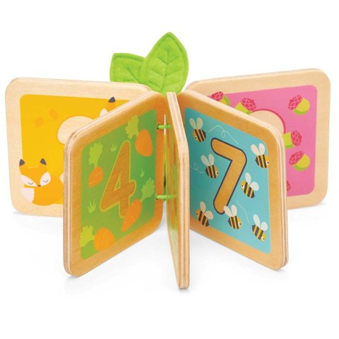 Drewniana książeczka zabawka edukacyjna, nauka liczb, dla dzieci Le Toy Van