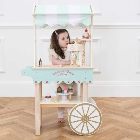 Drewniana lodziarnia dla dzieci, słodki stół, zabawka, lody, Le Toy Van