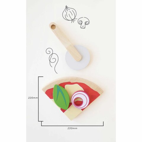 Drewniana pizza zabawka dla dzieci, odgrywanie ról, gotowanie, Le Toy Van Drewniana pizza zabawka dla dzieci, odgrywanie ról, gotowanie, Le Toy Van