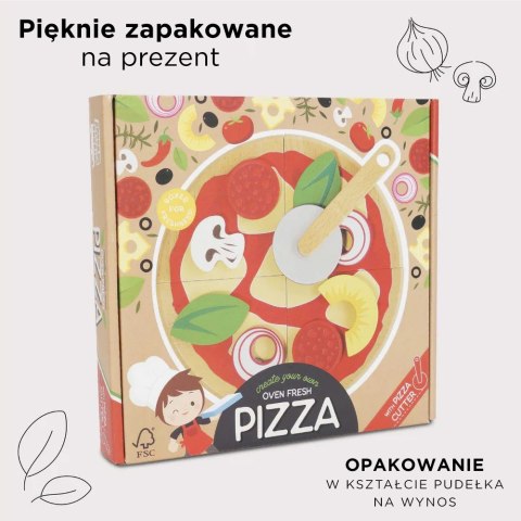 Drewniana pizza zabawka dla dzieci, odgrywanie ról, gotowanie, Le Toy Van Drewniana pizza zabawka dla dzieci, odgrywanie ról, gotowanie, Le Toy Van