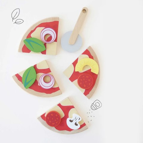 Drewniana pizza zabawka dla dzieci, odgrywanie ról, gotowanie, Le Toy Van Drewniana pizza zabawka dla dzieci, odgrywanie ról, gotowanie, Le Toy Van
