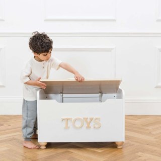 Drewniana skrzynia na zabawki dla dzieci, przechowywanie zabawek Le Toy Van