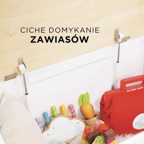 Drewniana skrzynia na zabawki dla dzieci, przechowywanie zabawek Le Toy Van