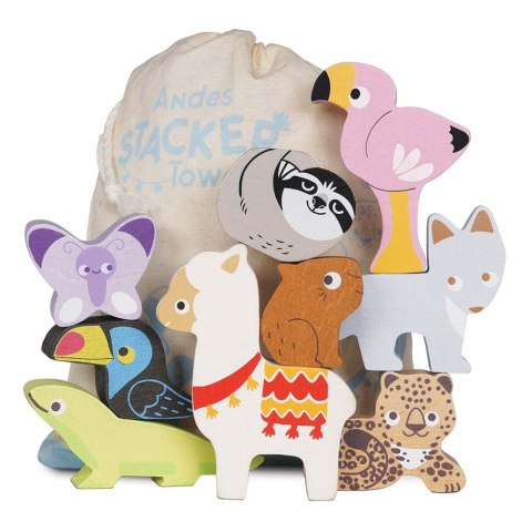 Drewniane figurki zwierzątka górskie, zabawka układanka, dzieci, Le Toy Van Drewniane figurki zwierzątka górskie, zabawka układanka, dzieci, Le Toy Van