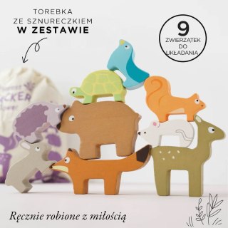 Drewniane figurki zwierzątka leśne zabawka dla dzieci, układanka Le Toy Van