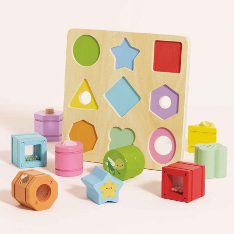 Drewniane klocki sorter zabawka sensoryczna, edukacyjna, dzieci Le Toy Van Drewniane klocki sorter zabawka sensoryczna, edukacyjna, dzieci Le Toy Van