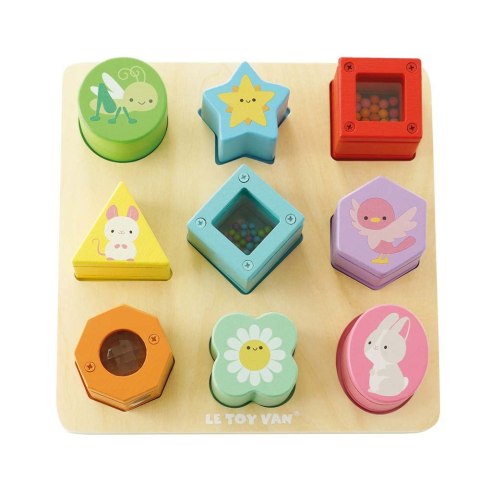 Drewniane klocki sorter zabawka sensoryczna, edukacyjna, dzieci Le Toy Van Drewniane klocki sorter zabawka sensoryczna, edukacyjna, dzieci Le Toy Van