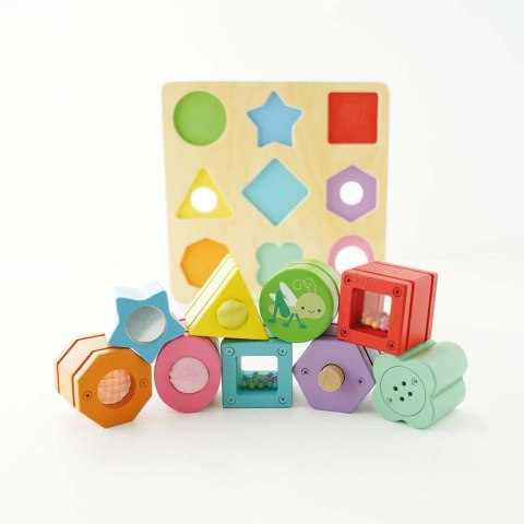Drewniane klocki sorter zabawka sensoryczna, edukacyjna, dzieci Le Toy Van Drewniane klocki sorter zabawka sensoryczna, edukacyjna, dzieci Le Toy Van