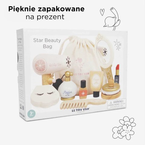 Drewniane kosmetyki dla dzieci, zestaw do makijażu, zabawka, Le Toy Van