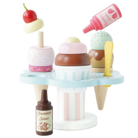 Drewniane lody rożki zestaw Carlo's Gelato, zabawka, lodziarnia, Le Toy Van Drewniane lody rożki zestaw Carlo's Gelato, zabawka, lodziarnia, Le Toy Van