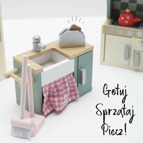 Drewniane mebelki do domku dla lalek kuchnia Daisylane, zestaw Le Toy Van