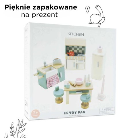Drewniane mebelki do domku dla lalek kuchnia Daisylane, zestaw Le Toy Van