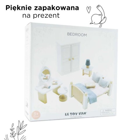 Drewniane mebelki do domku dla lalek sypialnia Daisylane, zestaw Le Toy Van