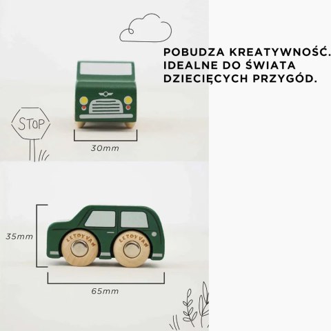 Drewniane samochody zestaw Londyn, zabawka, pojazdy dla dzieci, Le Toy Van