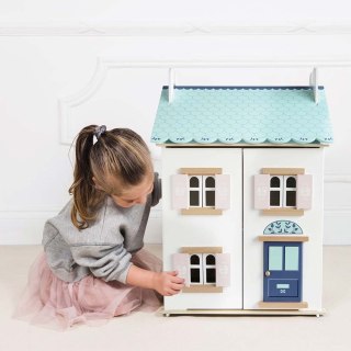 Drewniany domek dla lalek Bluebelle, zabawka dla dzieci, domki, Le Toy Van