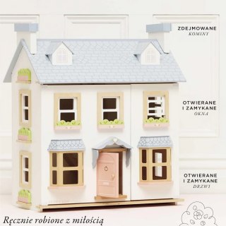 Drewniany domek dla lalek Mayberry Manor, zabawka dla dzieci, Le Toy Van