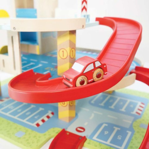 Drewniany garaż wielopoziomowy Le Grand Garage zabawka, dzieci Le Toy Van