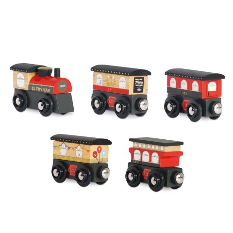 Drewniany pociąg Royal Express zestaw z wagonami zabawka, dzieci Le Toy Van Drewniany pociąg Royal Express zestaw z wagonami zabawka, dzieci Le Toy Van