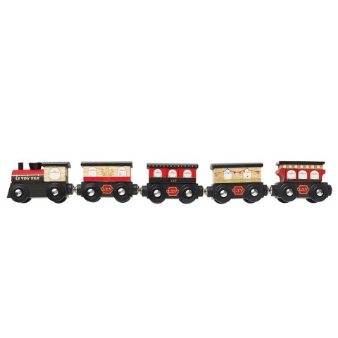 Drewniany pociąg Royal Express zestaw z wagonami zabawka, dzieci Le Toy Van Drewniany pociąg Royal Express zestaw z wagonami zabawka, dzieci Le Toy Van