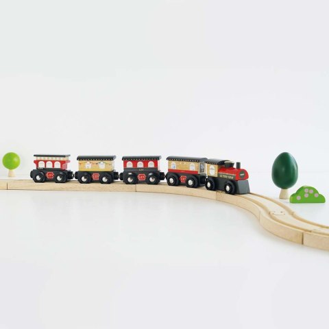 Drewniany pociąg Royal Express zestaw z wagonami zabawka, dzieci Le Toy Van Drewniany pociąg Royal Express zestaw z wagonami zabawka, dzieci Le Toy Van
