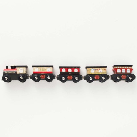Drewniany pociąg Royal Express zestaw z wagonami zabawka, dzieci Le Toy Van Drewniany pociąg Royal Express zestaw z wagonami zabawka, dzieci Le Toy Van