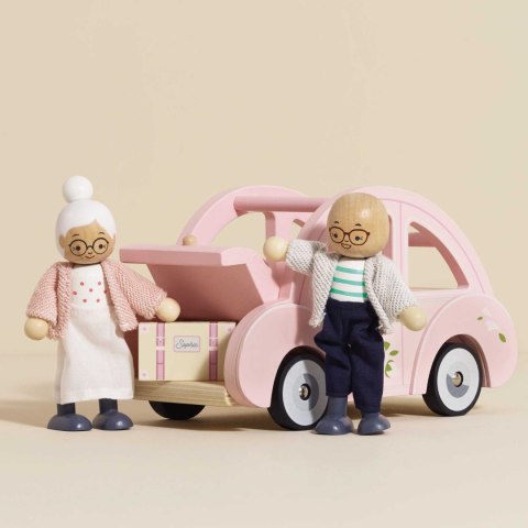 Drewniany różowy samochód retro Sophie, zabawka dla dzieci, auto Le Toy Van Drewniany różowy samochód retro Sophie, zabawka dla dzieci, auto Le Toy Van
