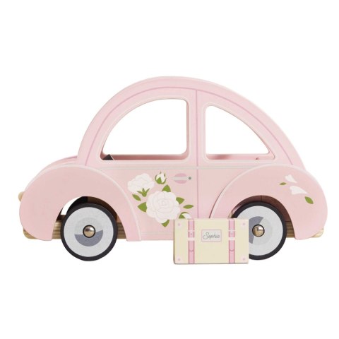 Drewniany różowy samochód retro Sophie, zabawka dla dzieci, auto Le Toy Van Drewniany różowy samochód retro Sophie, zabawka dla dzieci, auto Le Toy Van