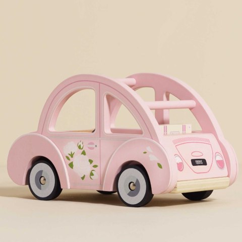 Drewniany różowy samochód retro Sophie, zabawka dla dzieci, auto Le Toy Van Drewniany różowy samochód retro Sophie, zabawka dla dzieci, auto Le Toy Van
