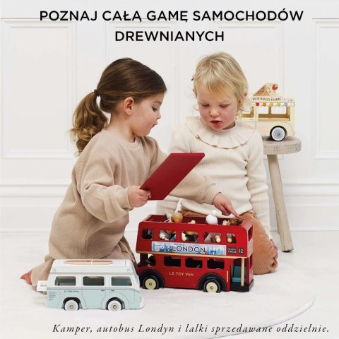 Drewniany samochód retro lodziarnia Dolly, zabawka dla dzieci, Le Toy Van Drewniany samochód retro lodziarnia Dolly, zabawka dla dzieci, Le Toy Van