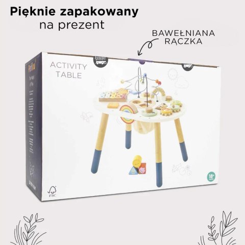 Drewniany stolik edukacyjny sensoryczna zabawka dla dzieci, stół Le Toy Van Drewniany stolik edukacyjny sensoryczna zabawka dla dzieci, stół Le Toy Van