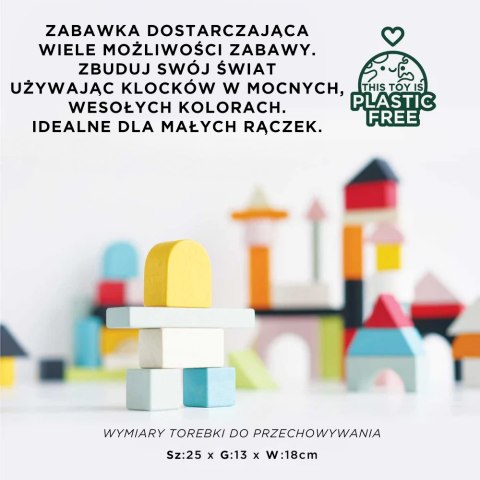 Klocki drewniane w siatce - 60 sztuk Le Toy Van Drewniane klocki zestaw 60 sztuk zabawka edukacyjna dla dzieci, Le Toy Van Klocki drewniane w siatce - 60 sztuk Le Toy Van Drewniane klocki zestaw 60 sztuk zabawka edukacyjna dla dzieci, Le Toy Van
