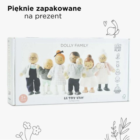 Rodzina lalek, zabawka dla dzieci, laleczki do domków, figurki, Le Toy Van