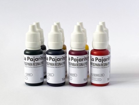 Barwniki do żywicy epoksydowej 8x15 ml Barwniki do żywicy epoksydowej 8x15 ml