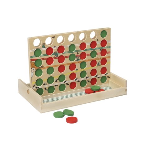 Drewniana gra edukacyjna 4 Cztery W Rzędzie Connect 4 zabawka gry Pippi Drewniana gra edukacyjna 4 Cztery W Rzędzie Connect 4 zabawka gry Pippi