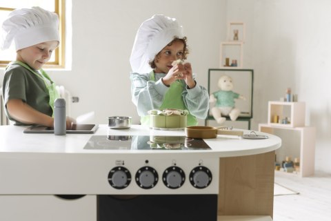 Drewniana wyspa kuchenna meble dla dzieci wyposażenie zabawka kuchnia Micki Drewniana wyspa kuchenna meble dla dzieci wyposażenie zabawka kuchnia Micki