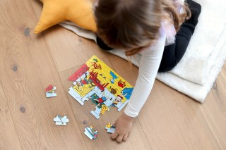 Drewniane puzzle Pippi Langstrumpf 30 szt. edukacyjna zabawka dla dzieci