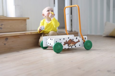 Drewniany chodzik pchacz Pippi Langstrumpf, nauka chodzenia zabawka, dzieci