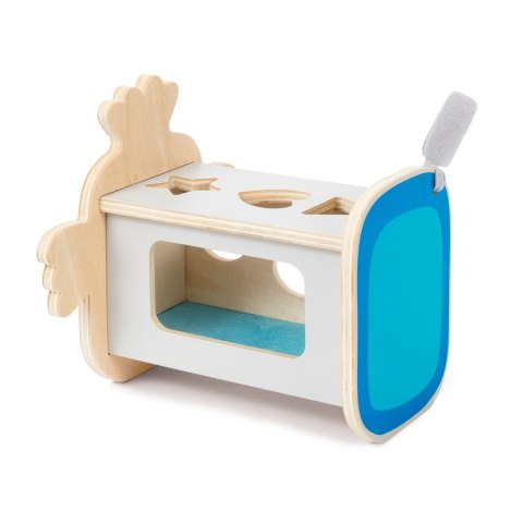 Drewniany sorter kształtów robot zabawka edukacyjna dla dzieci, Babblarna