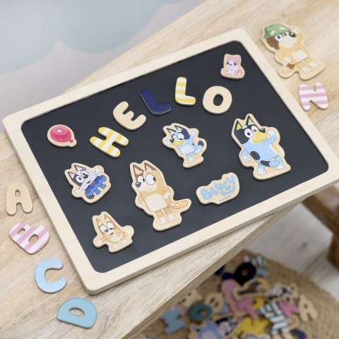 Dwustronna magnetyczna tablica literki i obrazki edukacyjna zabawka Bluey Dwustronna magnetyczna tablica literki i obrazki edukacyjna zabawka Bluey