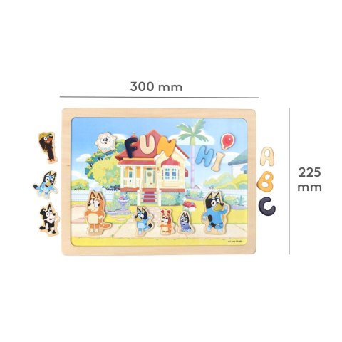 Dwustronna magnetyczna tablica literki i obrazki edukacyjna zabawka Bluey Dwustronna magnetyczna tablica literki i obrazki edukacyjna zabawka Bluey