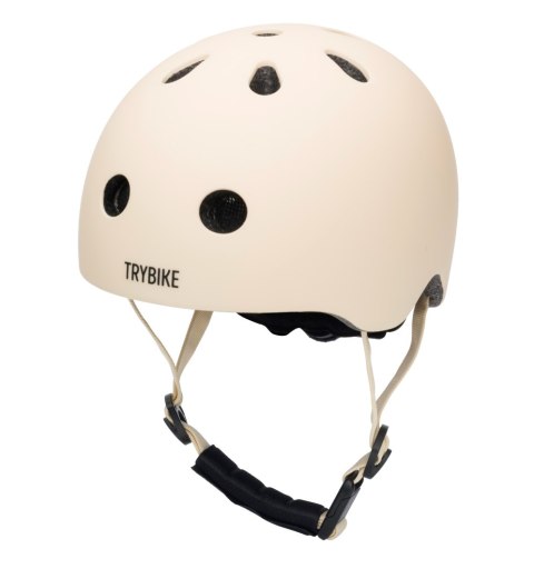 Kask dziecięcy na rower rolki deskorolkę hulajnogę kremowy XS Trybike Kask dziecięcy na rower rolki deskorolkę hulajnogę kremowy XS Trybike