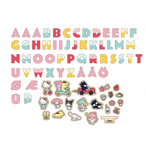Magnetyczne literki i obrazki, edukacyjna zabawka dla dzieci, Hello Kitty Magnetyczne literki i obrazki, edukacyjna zabawka dla dzieci, Hello Kitty