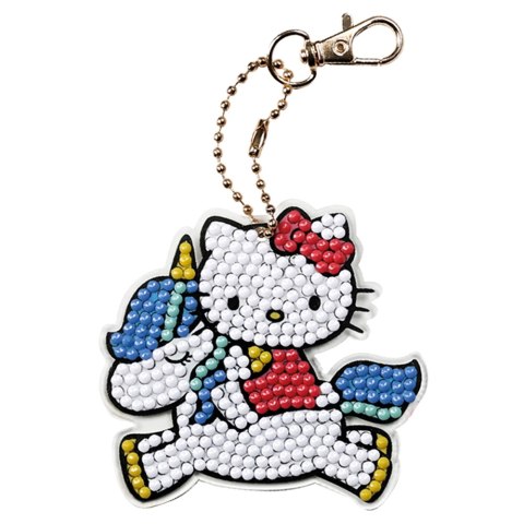 Maluj diamentami po numerach kreatywna zabawka breloczek dzieci Hello Kitty