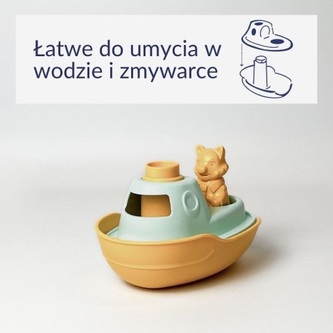 Mój pierwszy statek 2 w 1 pomarańczowy zabawka dla dzieci Le Jouet Simple