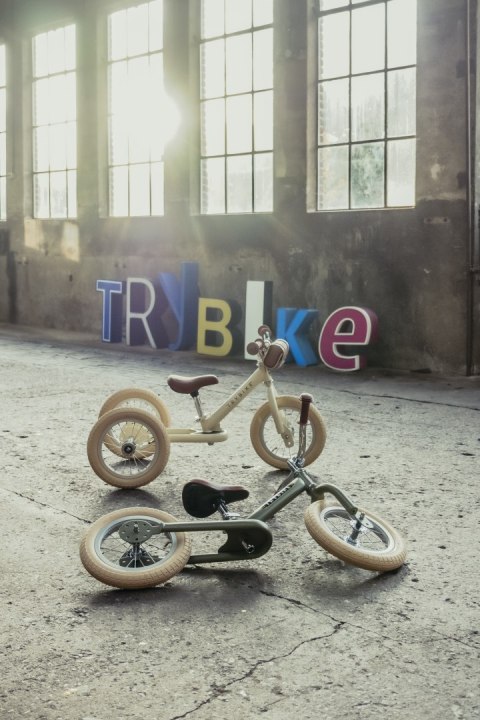 Pierwszy rower biegowy balansujący dziecięcy zielony dla dzieci Trybike Pierwszy rower biegowy balansujący dziecięcy zielony dla dzieci Trybike