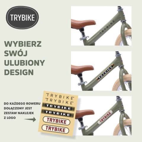 Pierwszy rower biegowy balansujący dziecięcy zielony dla dzieci Trybike Pierwszy rower biegowy balansujący dziecięcy zielony dla dzieci Trybike