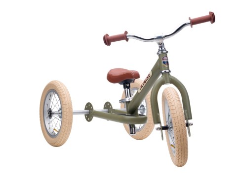 Pierwszy rowerek trójkołowy dziecięcy biegowy 2w1 zielony matowy Trybike Pierwszy rowerek trójkołowy dziecięcy biegowy 2w1 zielony matowy Trybike